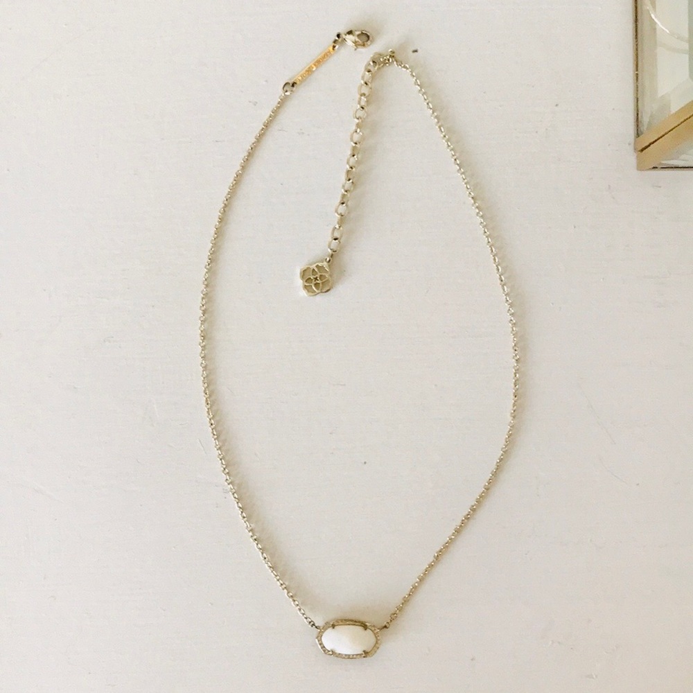 Kendra Scott Elisa White Neckless